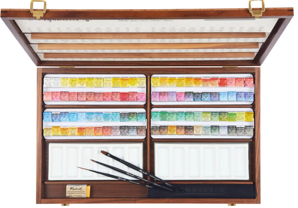Zestaw akwareli w półkostkach l'Aquarelle - Sennelier - 96 szt.