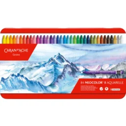 Zestaw akwarelowych pasteli Neocolor II - Caran d'Ache - 84 kolory