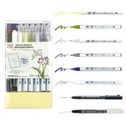 Zestaw akwarelowy Watercolor Flowers, Gradation - Kuretake - 11 szt.