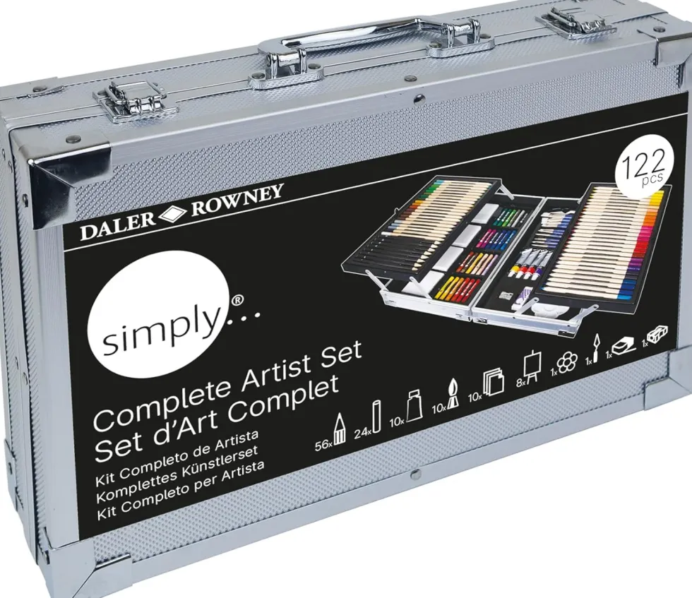 Zestaw artystyczny Complete Art Set w walizce - Daler Rowney - 122 szt.