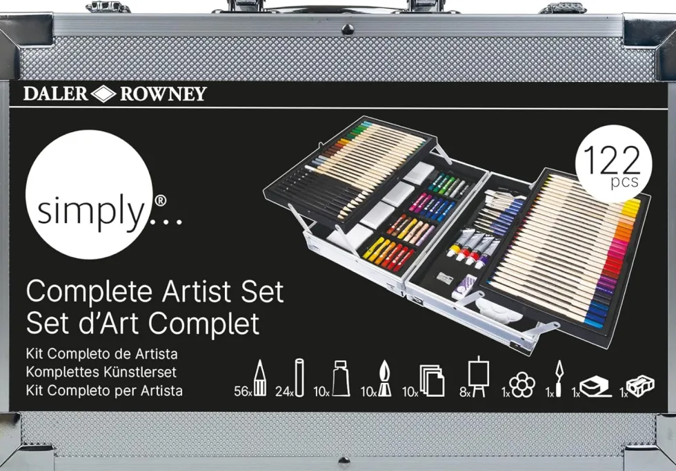 Zestaw artystyczny Complete Art Set w walizce - Daler Rowney - 122 szt.
