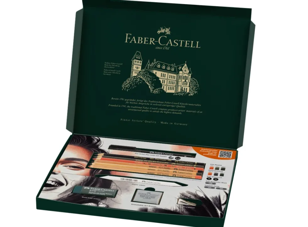 Zestaw artystyczny Discovery Dry Mediums - Faber-Castell - 17 szt.