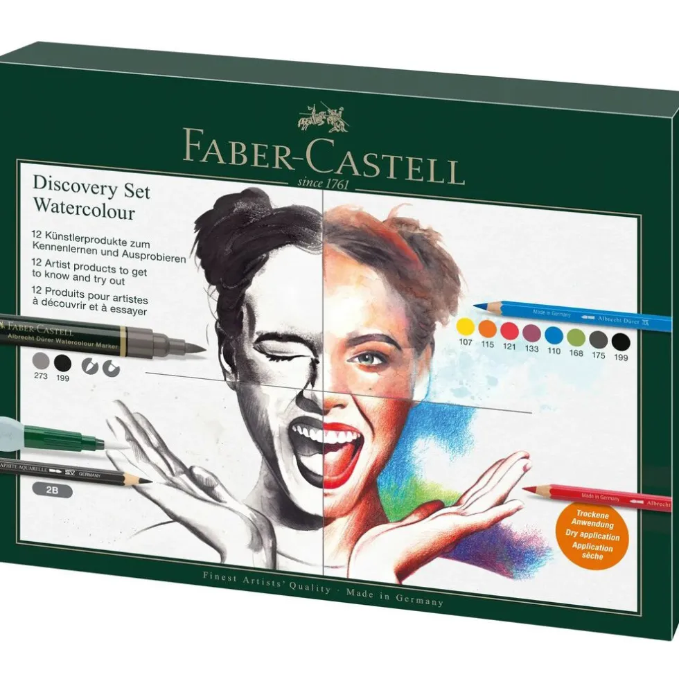 Zestaw artystyczny Discovery Watercolour - Faber-Castell - 12 szt.