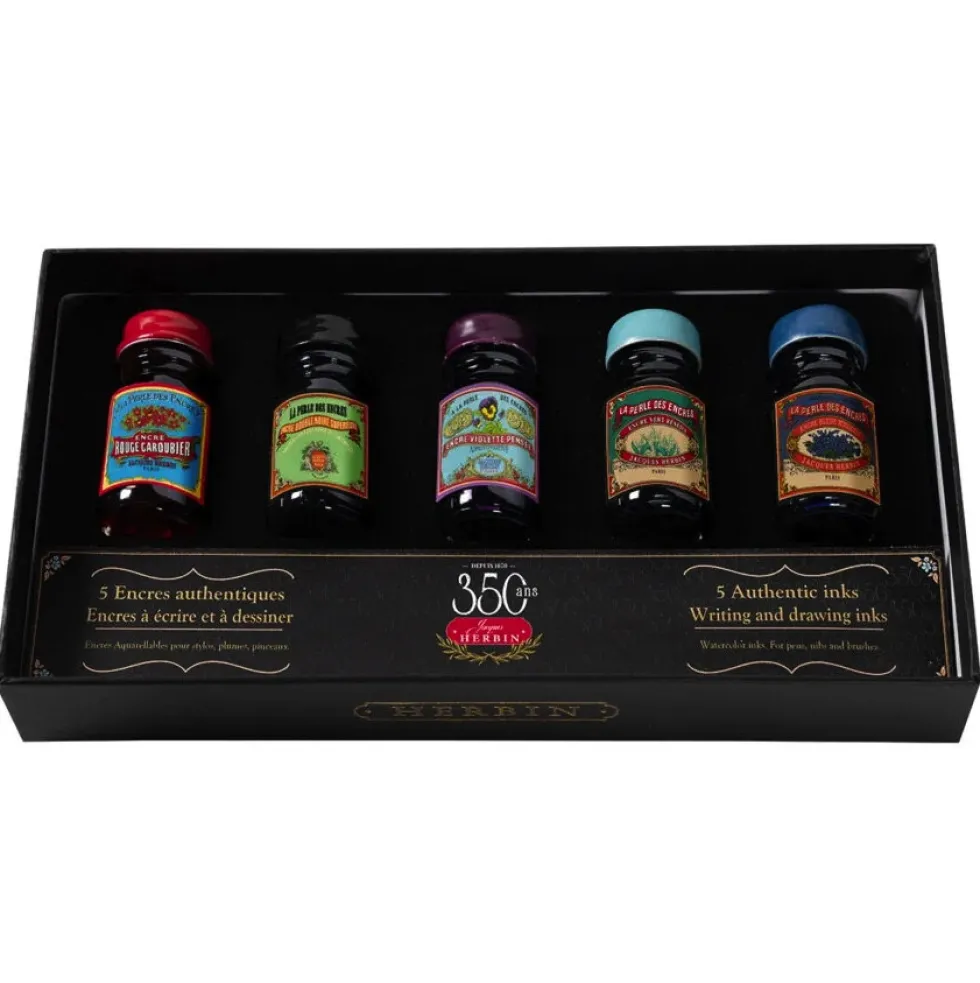 Zestaw atramentów Collector - J.Herbin - 5 x 10 ml