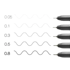 Zestaw cienkopisów Copic Multiliner - Black 5 szt.
