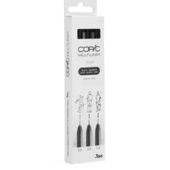 Zestaw cienkopisów Copic Multiliner Broad - Black 3 szt.