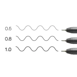 Zestaw cienkopisów Copic Multiliner Broad - Black 3 szt.