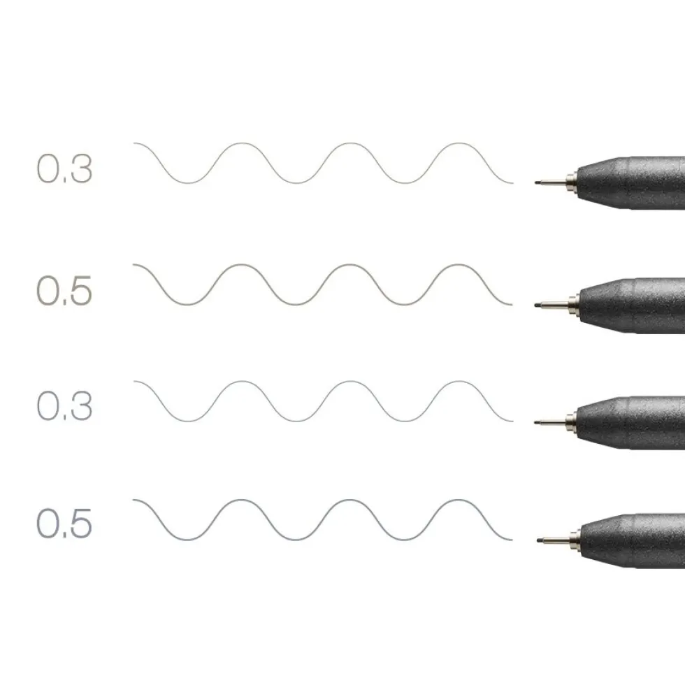 Zestaw cienkopisów Copic Multiliner - Grays 4 szt.