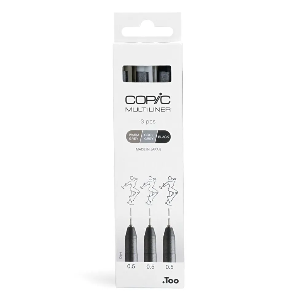 Zestaw cienkopisów Copic Multiliner - Mix 3 szt.