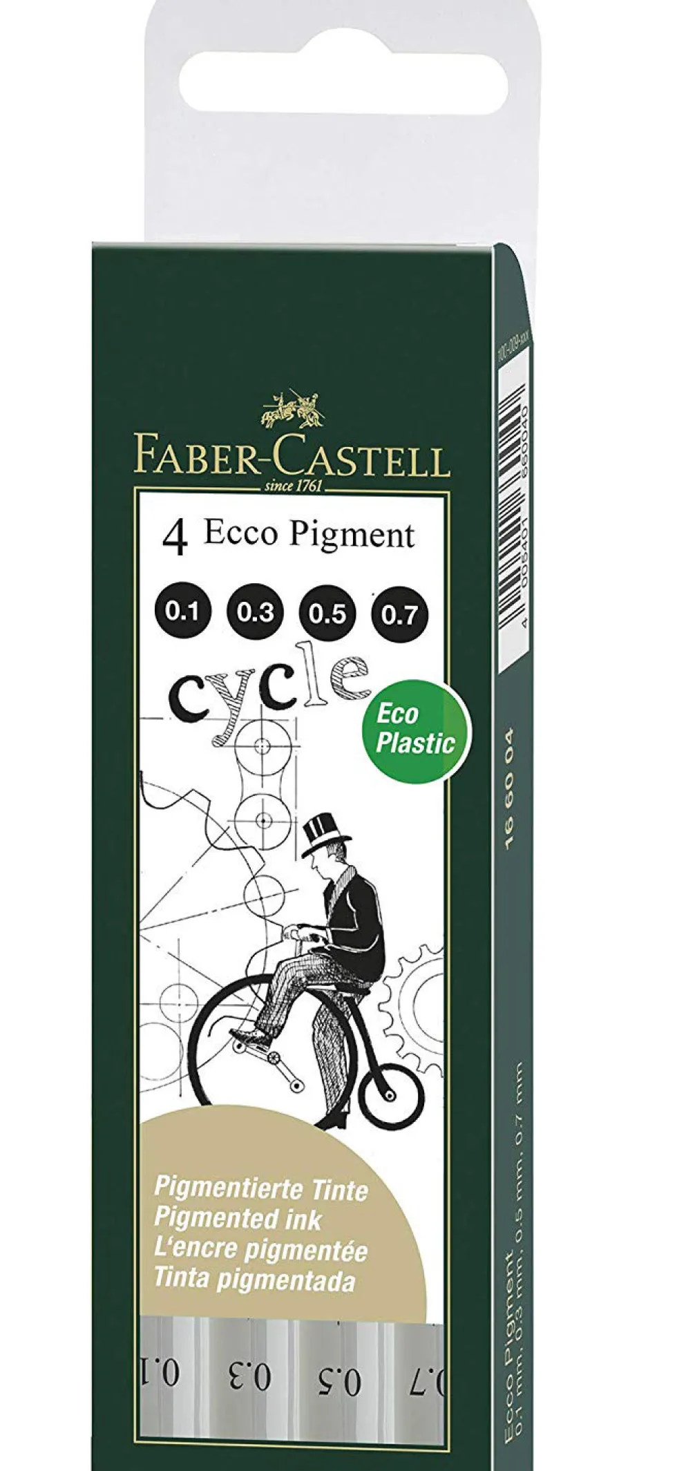 Zestaw cienkopisów Ecco Pigment - Faber-Castell - 8 szt.