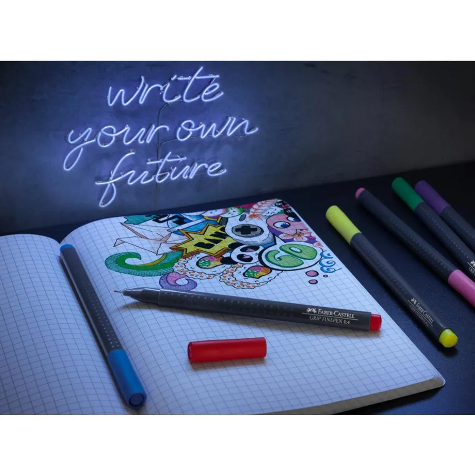 Zestaw cienkopisów Grip Finepen - Faber-Castell - 30 kolorów