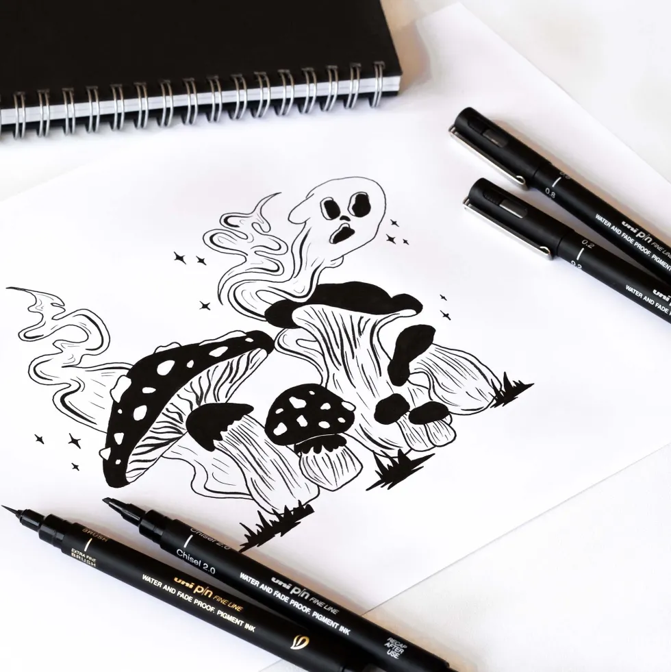 Zestaw cienkopisów kreślarskich Pin 200 Calligraphy - Uni - 5 szt.