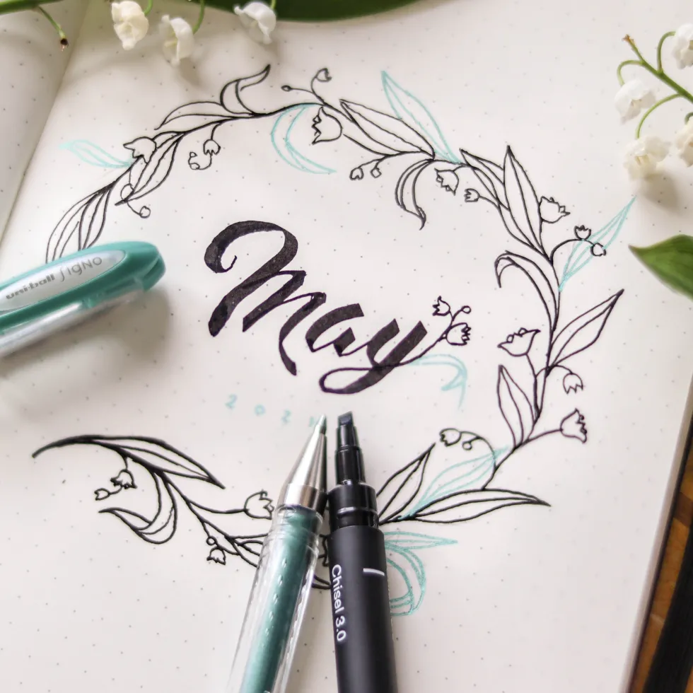 Zestaw cienkopisów kreślarskich Pin 200 Lettering - Uni - 5 szt.