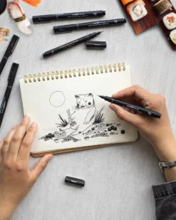 Zestaw cienkopisów kreślarskich Pin 200 Manga Shonen - Uni - 5 szt.