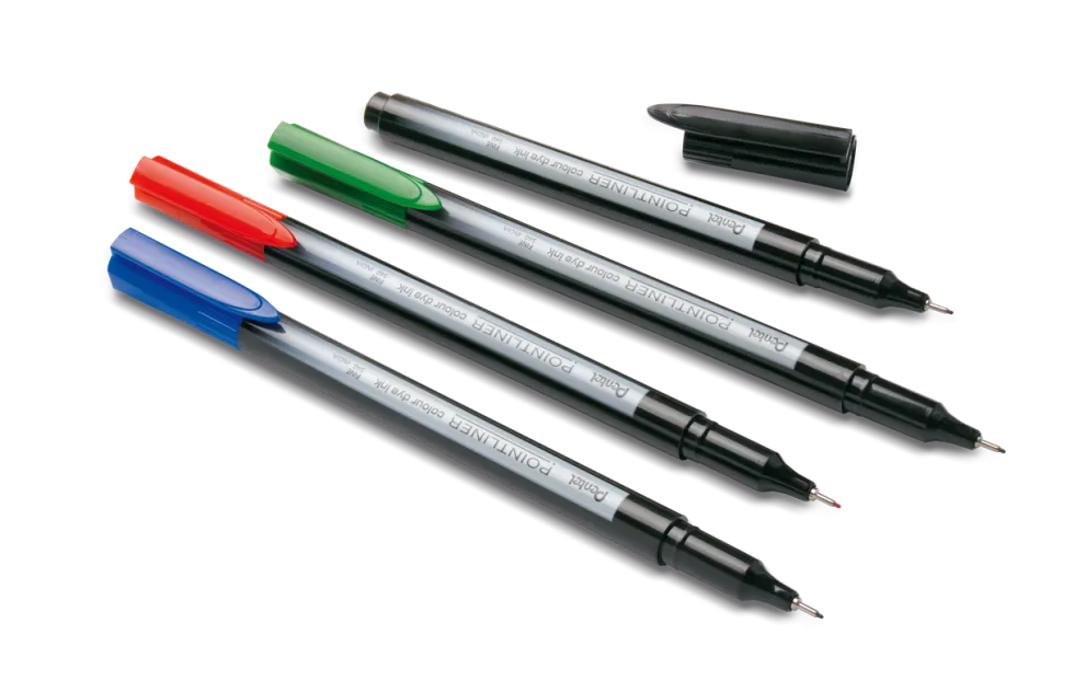 Zestaw cienkopisów Pointliner Colour 0,4 mm - Pentel - 4 szt.