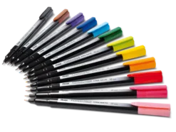Zestaw cienkopisów Pointliner Colour 0,4 mm - Pentel - 12 szt.