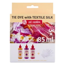 Zestaw do farbowania ubrań Tie Dye Textile Silk - Talens Art Creation - różowy