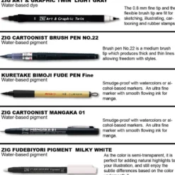 Zestaw do ilustracji Illustration Basic Set 2 Inktober 2025 - Kuretake - 5 szt.