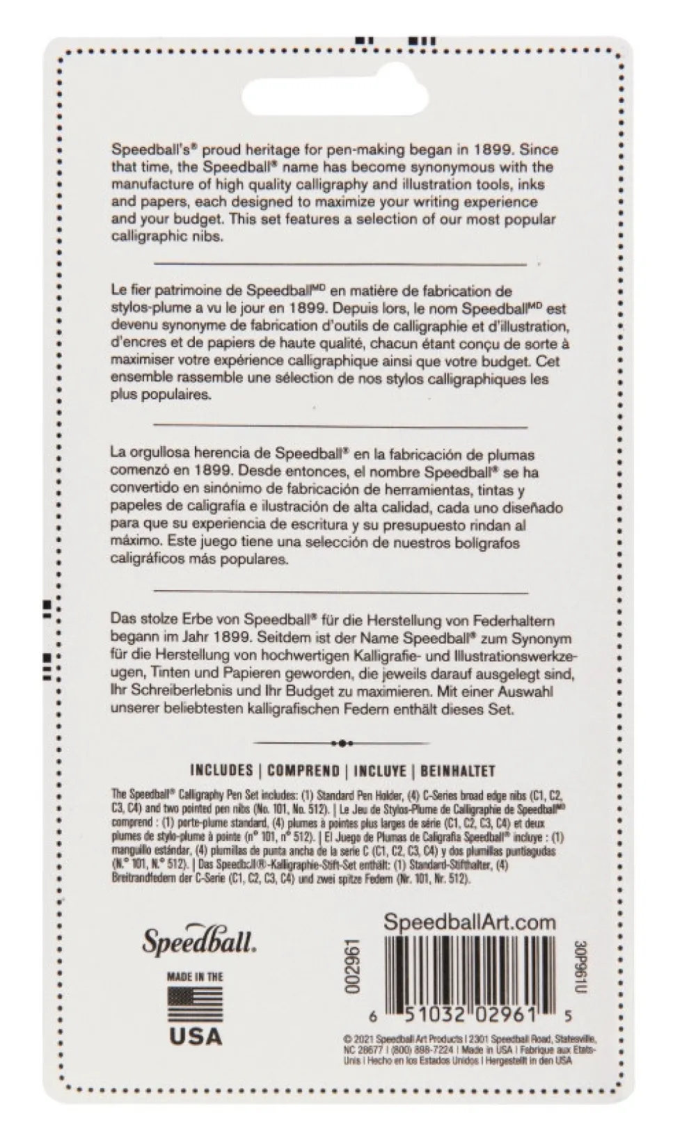 Zestaw do kaligrafii Calligraphy - Speedball - 7 szt.