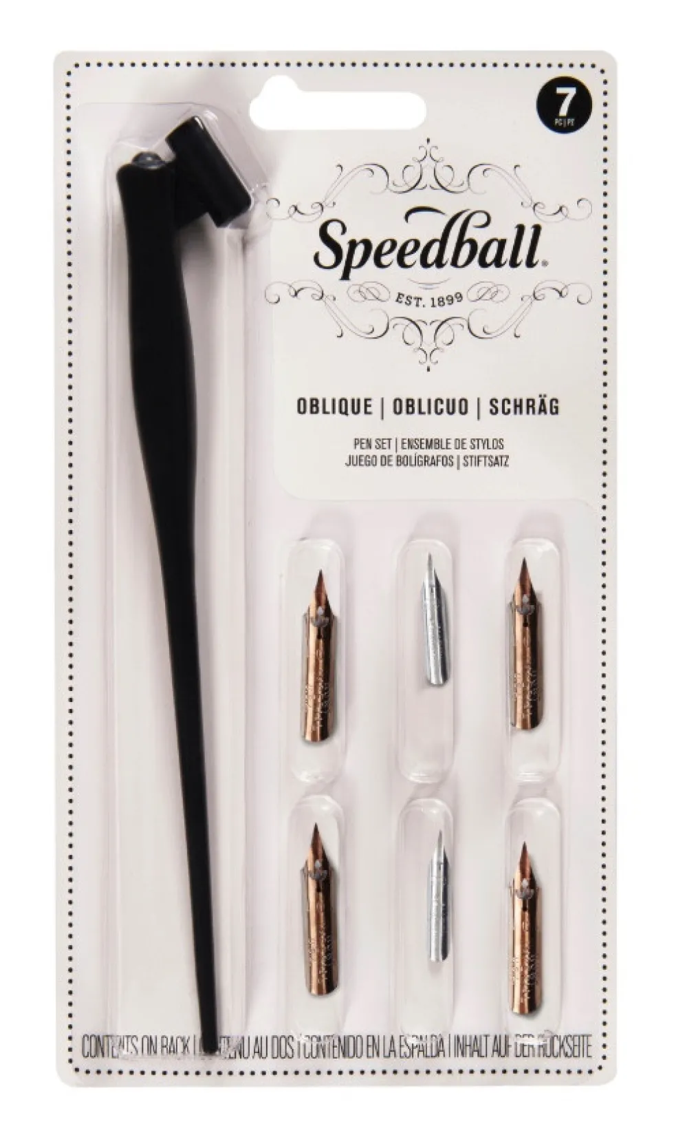 Zestaw do kaligrafii Oblique - Speedball - 7 szt.
