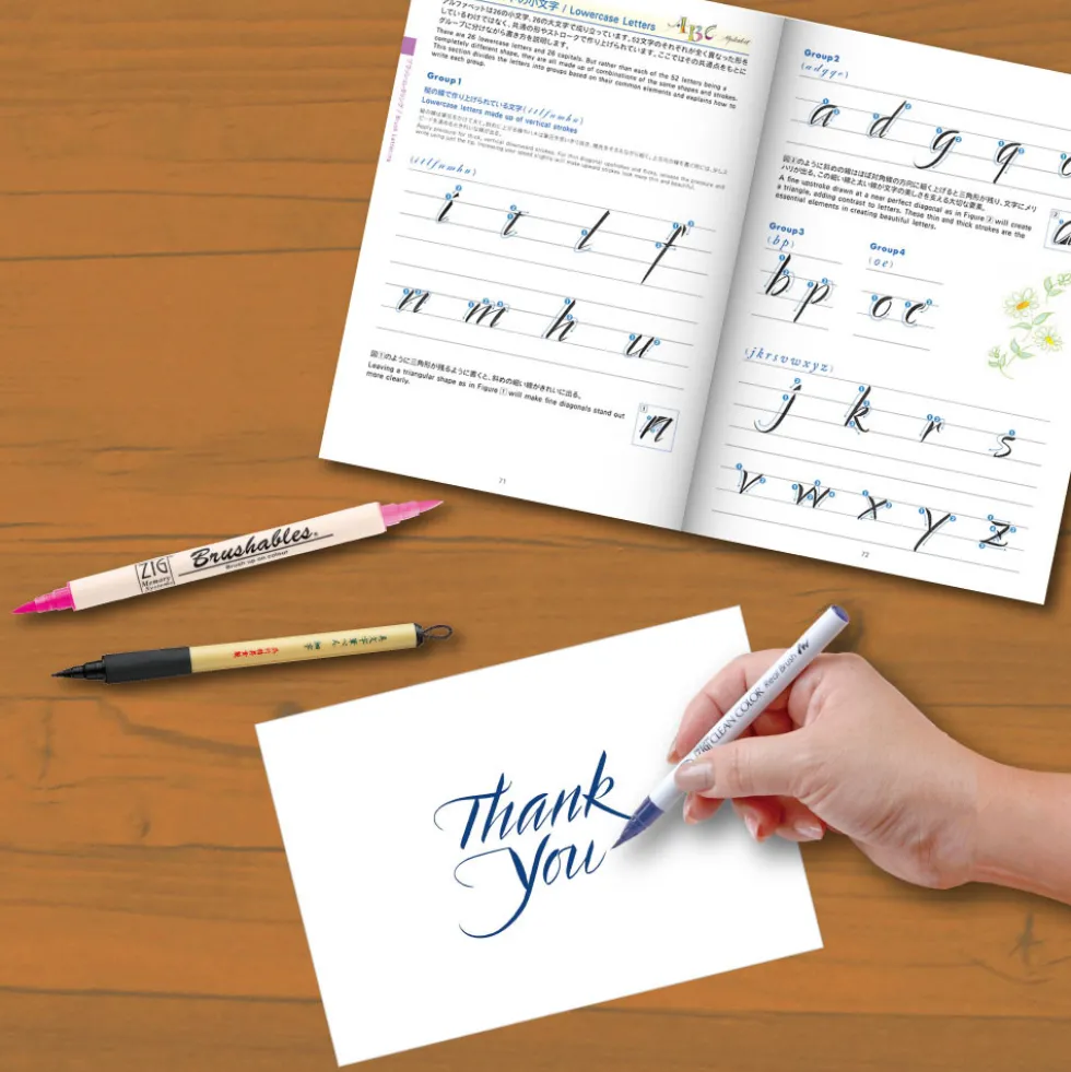 Zestaw do kaligrafii Zig Brush Lettering Starter Set - Kuretake - 5 szt.