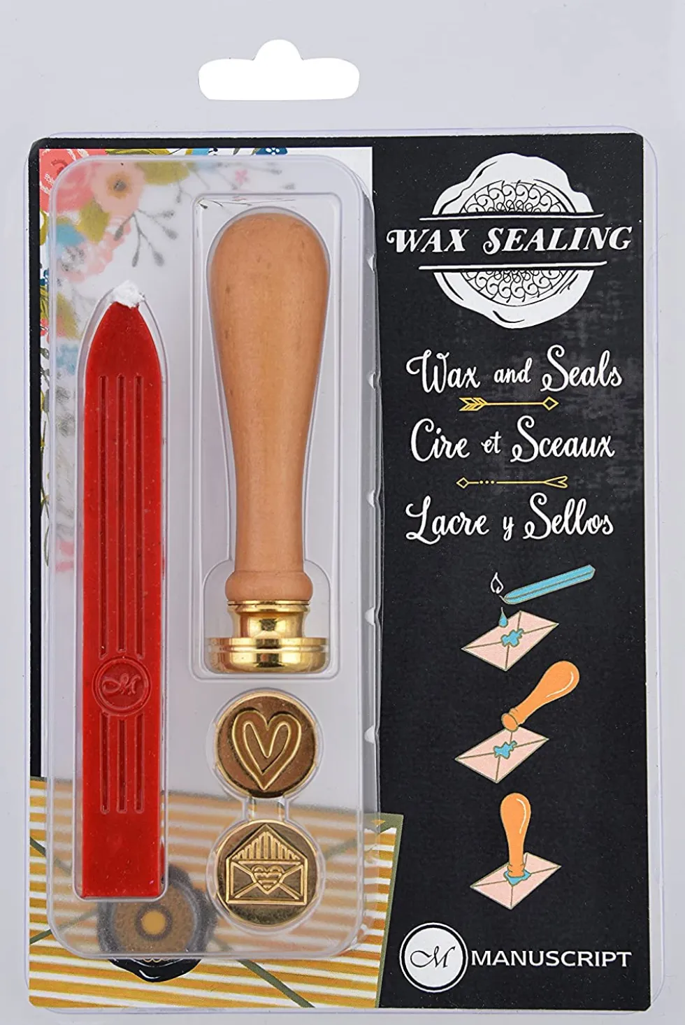 Zestaw do lakowania - Manuscript - Decorative Sealing Set Emotions