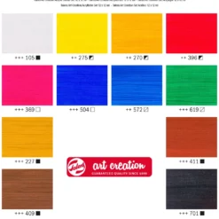Zestaw do malarstwa akrylowego Combi - Talens Art Creation - 16 szt.