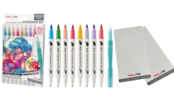 Zestaw do malowania Brush Sign Pen Twin Manga - Pentel - 8 szt.