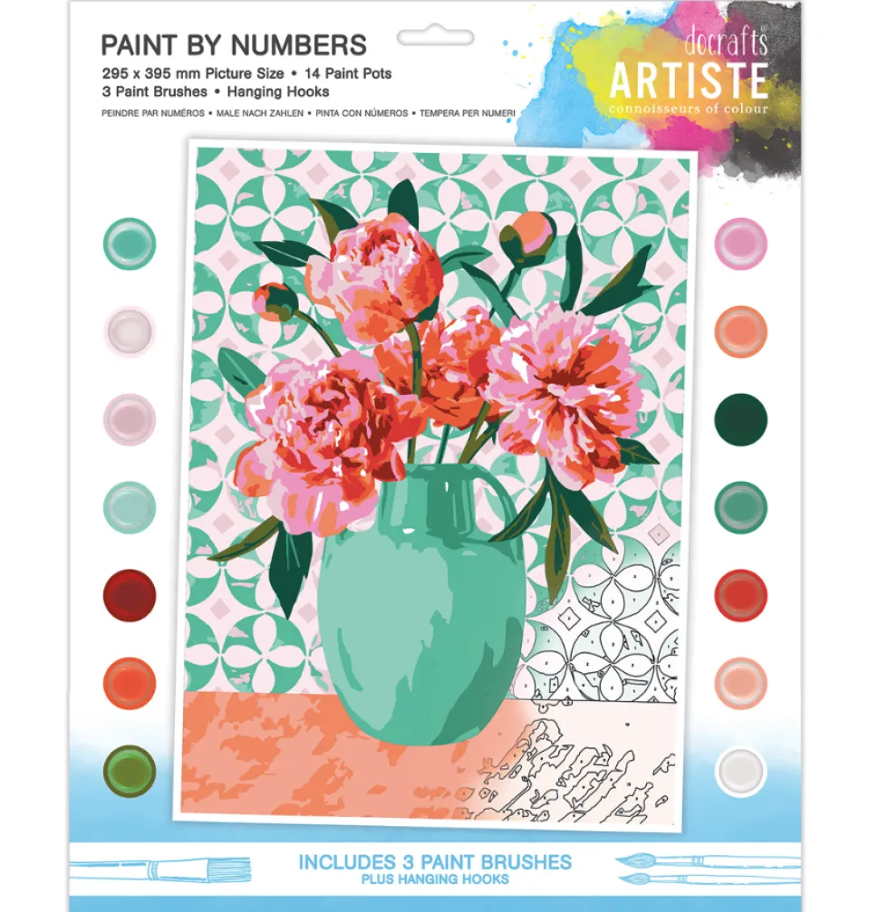 Zestaw do malowania po numerach Artiste - doCrafts - Beautiful Bouquet