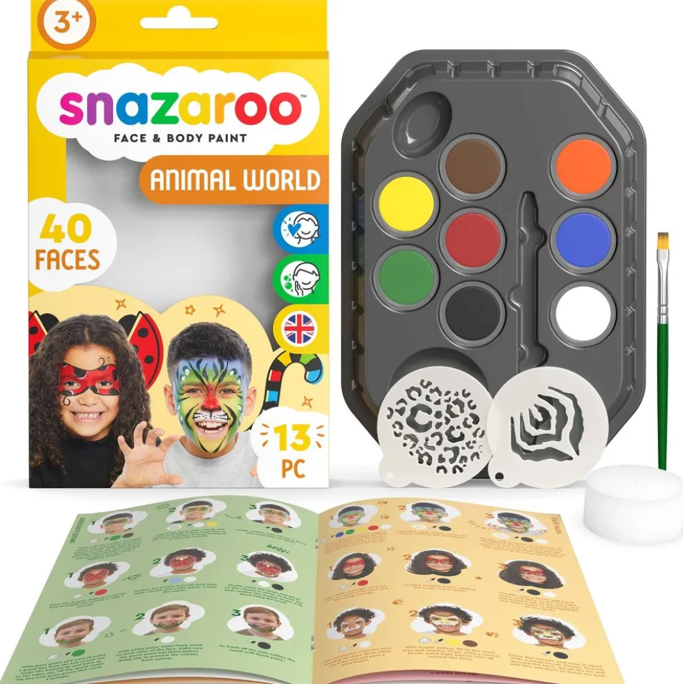 Zestaw do malowania twarzy - Snazaroo - Animal World