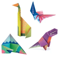 Zestaw do origami - Djeco - Dinozaury, 24 szt.