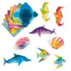 Zestaw do origami - Djeco - Morskie zwierzęta, 24 szt.