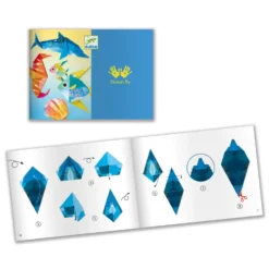 Zestaw do origami - Djeco - Morskie zwierzęta, 24 szt.