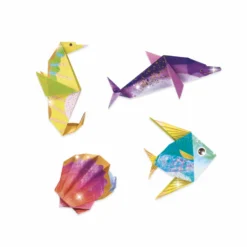 Zestaw do origami - Djeco - Morskie zwierzęta, 24 szt.