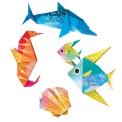 Zestaw do origami - Djeco - Morskie zwierzęta, 24 szt.