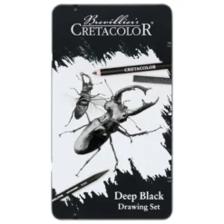 Zestaw do rysowania Deep Black Drawing Set - Cretacolor - 10 szt.