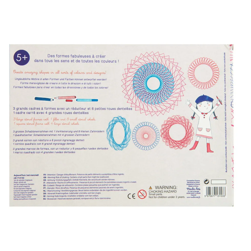 Zestaw do rysowania - Moulin Roty - Magiczne Spirale