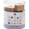 Zestaw drewnianych stempli Baby - Rico Design - 15 szt.
