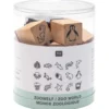 Zestaw drewnianych stempli, Zoo World - Rico Design - 15 szt.