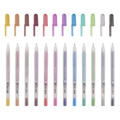 Zestaw długopisów żelowych Gelly Roll - Sakura - Metallic, 12 szt.