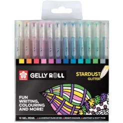Zestaw długopisów żelowych Gelly Roll - Sakura - Stardust, 12 szt.