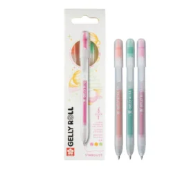 Zestaw długopisów żelowych Gelly Roll Stardust 3B - Sakura - 0,45 mm, 3 szt.