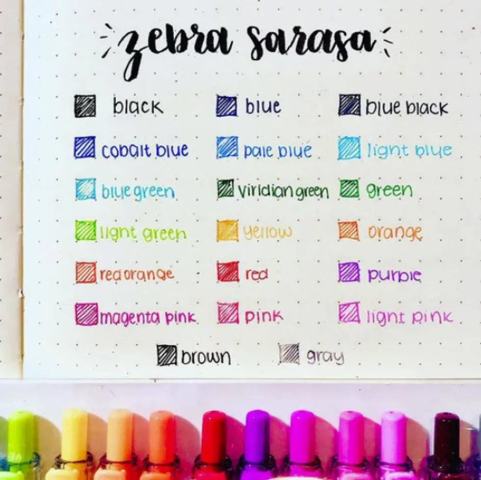 Zestaw długopisów żelowych Sarasa - Zebra - Milk Color, 5 kolorów