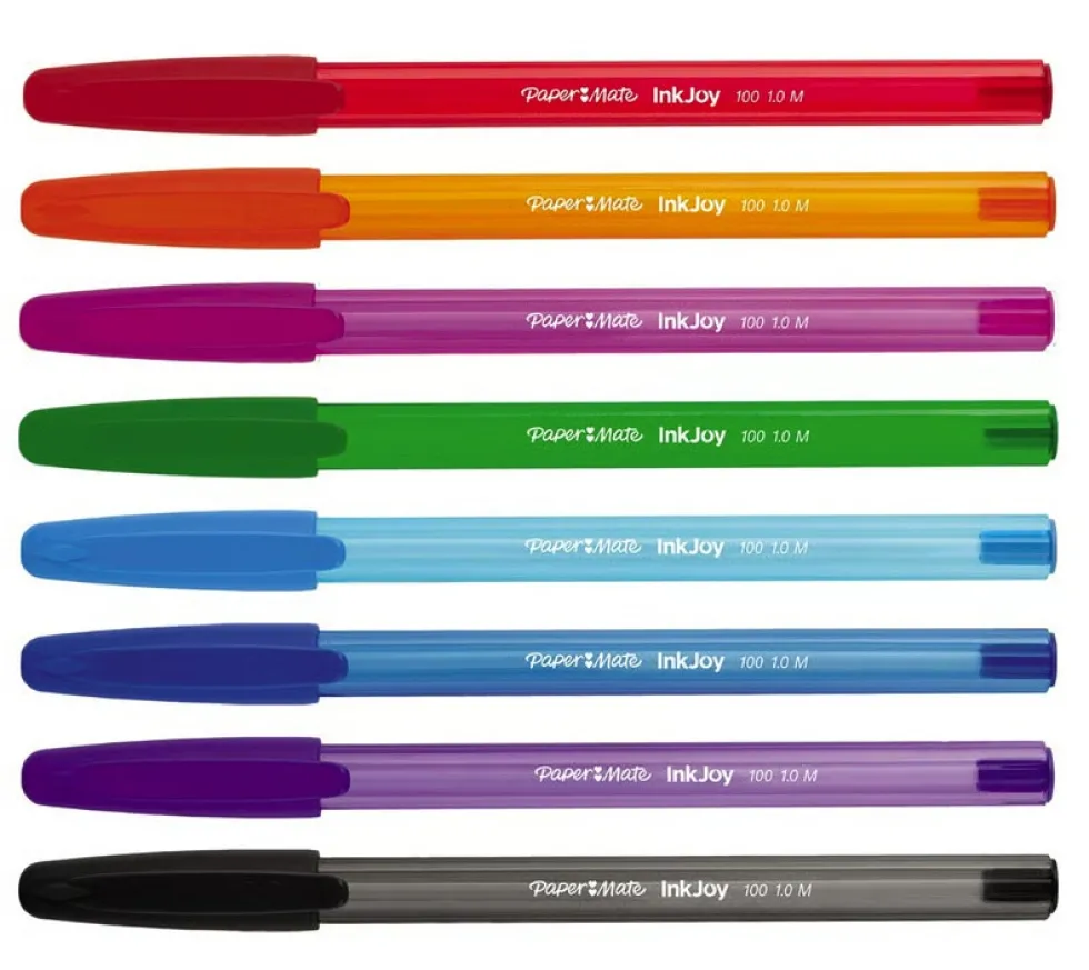 Zestaw długopisów InkJoy 100 - Paper Mate - 1 mm, 8 szt.