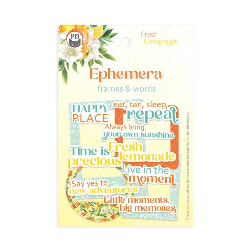 Zestaw elementów Frames and Words - Piątek Trzynastego - Fresh Lemonade 12 szt.