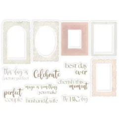 Zestaw elementów Frames and Words - Piątek Trzynastego - Love and lace 13 szt.