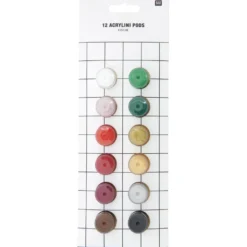 Zestaw farb akrylowych Acrylini Festive - Rico Design - 12 x 3,5 ml