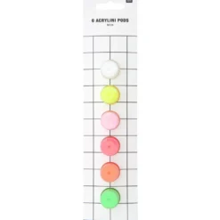 Zestaw farb akrylowych Acrylini Neon - Rico Design - 6 x 3,5 ml
