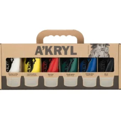 Zestaw farb akrylowych A'kryl - Renesans - 12 kolorów x 100 ml