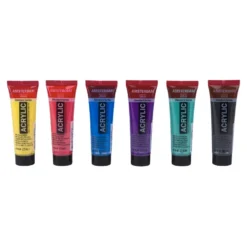 Zestaw farb akrylowych - Amsterdam - Colorful Metallics, 6 kolorów x 20 ml